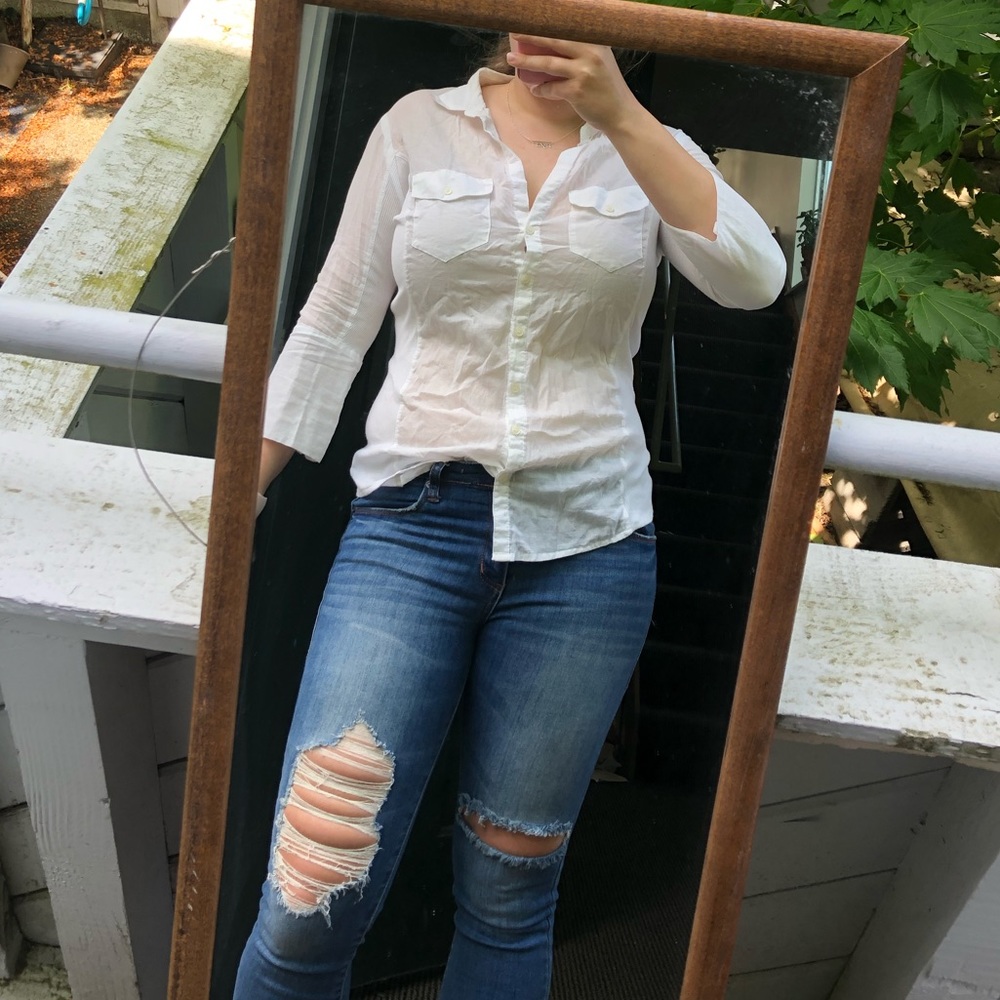 White Button-down